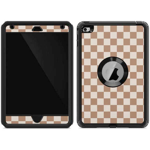 Neutral Checkered Otterbox Defender iPad Skin