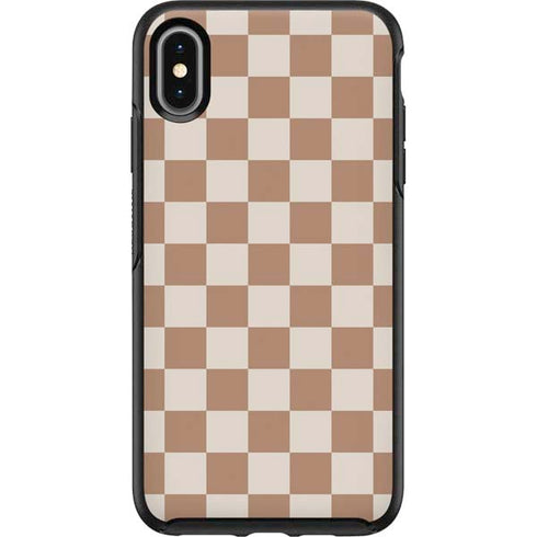 Neutral Checkered Otterbox Symmetry iPhone Skin