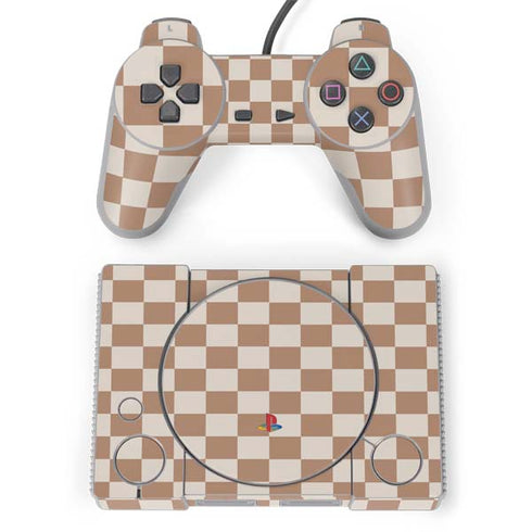 Neutral Checkered PlayStation Classic Bundle Skin