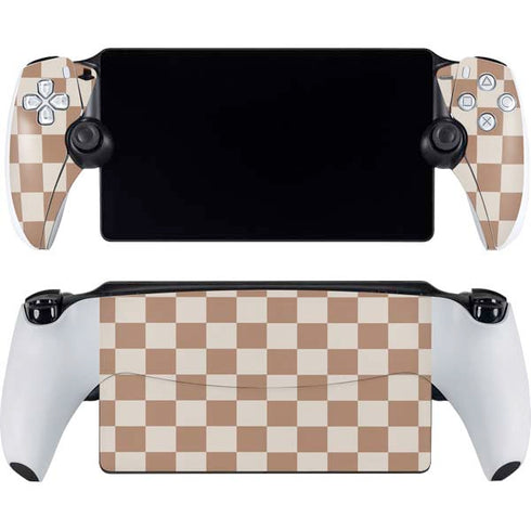 Neutral Checkered PlayStation Portal Remote Player Skin