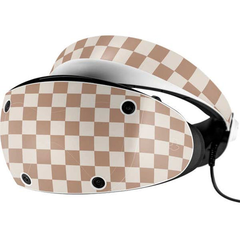 Neutral Checkered PlayStation VR2 Skin
