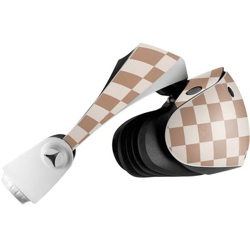 Neutral Checkered PlayStation VR2 Skin