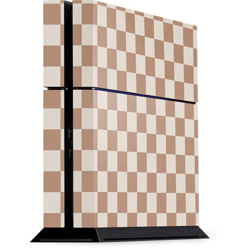 Neutral Checkered PS4 Console Skin
