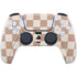 Neutral Checkered PS5 Controller Skin