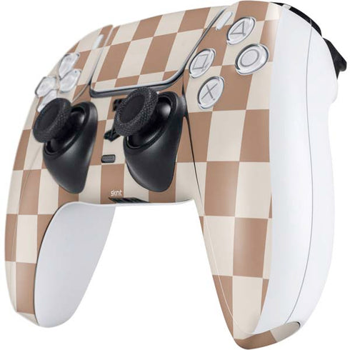 Neutral Checkered PS5 Controller Skin