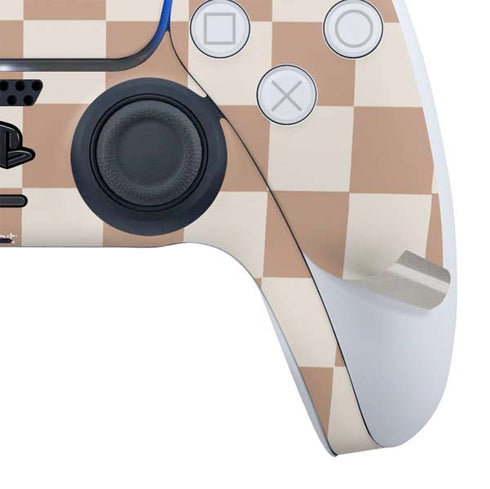 Neutral Checkered PS5 Controller Skin