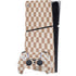 Neutral Checkered PS5 Slim Digital Edition Console Skin