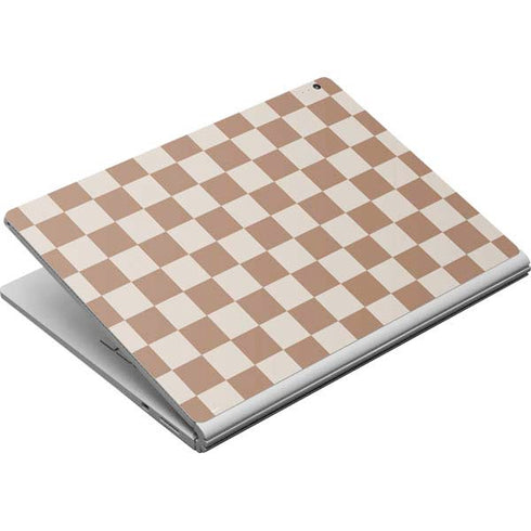 Neutral Checkered Surface Book Skin