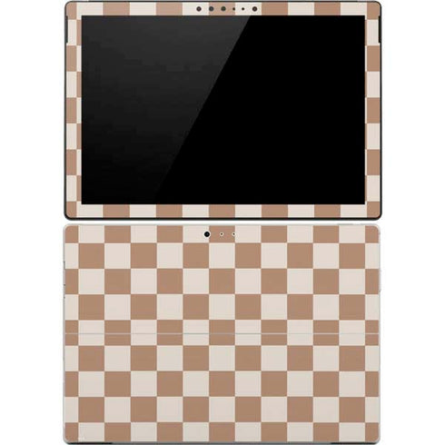 Neutral Checkered Surface Pro 4 Skin