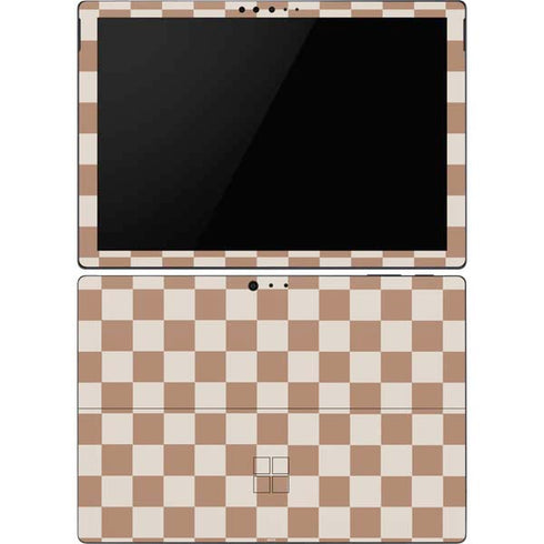 Neutral Checkered Surface Pro 6 Skin