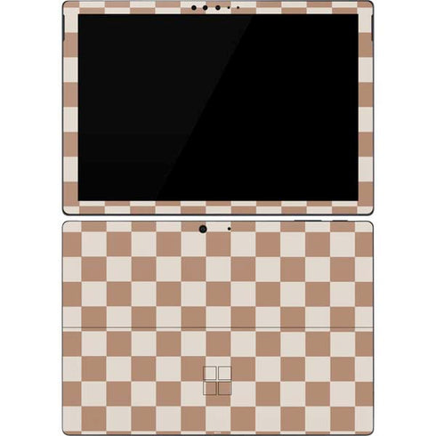 Neutral Checkered Surface Pro 7 Skin