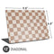 Neutral Checkered Universal Laptop 12in (9.8 x 6.8in) Skin