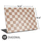 Neutral Checkered Universal Laptop 18in (14.6 x 10.6in) Skin