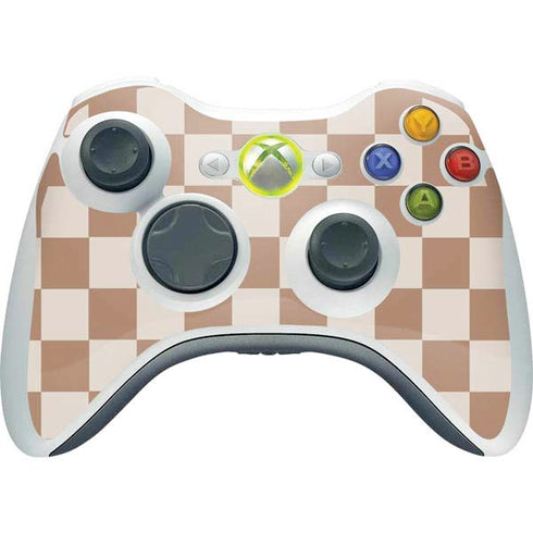 Neutral Checkered Xbox 360 Wireless Controller Skin