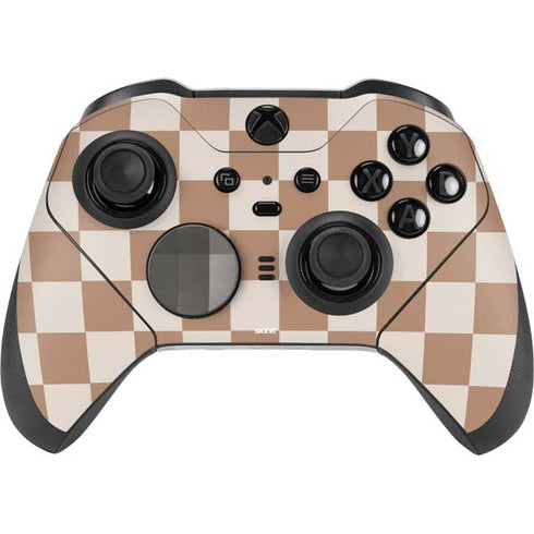 Neutral Checkered Xbox Elite Wireless Controller Series 2 Skin