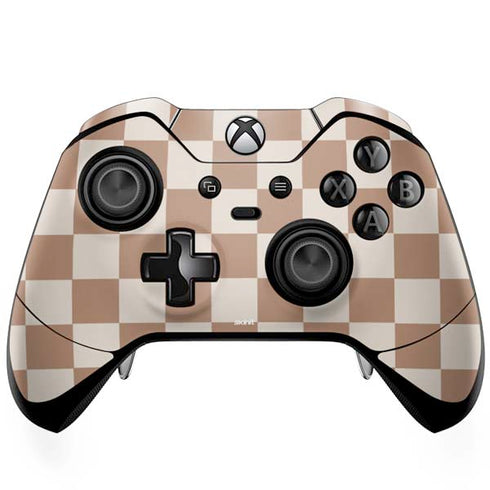Neutral Checkered Xbox One Elite Controller Skin