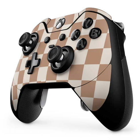 Neutral Checkered Xbox One Elite Controller Skin