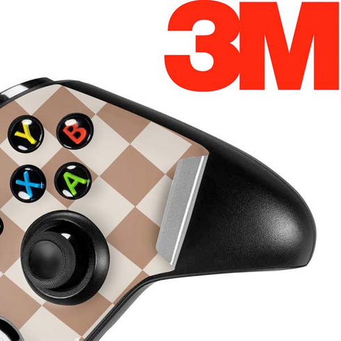 Neutral Checkered Xbox One S Controller Skin