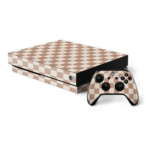 Neutral Checkered Xbox One X Bundle Skin