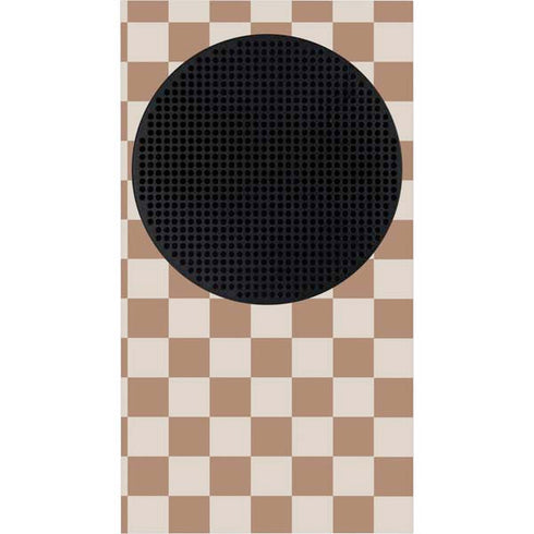 Neutral Checkered Xbox Series S Console Skin