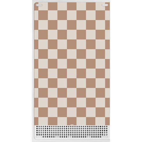 Neutral Checkered Xbox Series S Console Skin