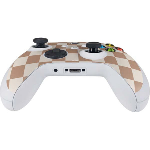Neutral Checkered Xbox Series S Controller Skin