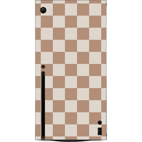 Neutral Checkered Xbox Series X Console Skin