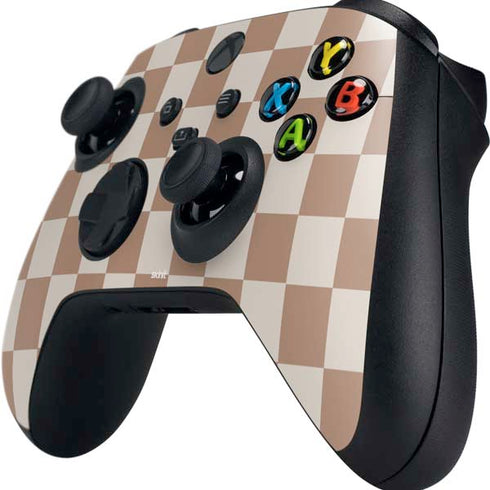 Neutral Checkered Xbox Series X Controller Skin