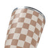 Neutral Checkered Yeti 20oz Tumbler Skin