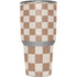 Neutral Checkered Yeti 30oz Rambler Tumbler Skin