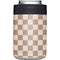 Neutral Checkered Yeti Colster Can Insulator Skin