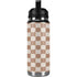 Neutral Checkered YETI Rambler 26oz Bottle Skin