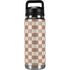 Neutral Checkered YETI Rambler 26oz Bottle Skin