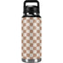Neutral Checkered YETI Rambler 36oz Bottle Skin
