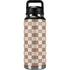 Neutral Checkered YETI Rambler 36oz Bottle Skin
