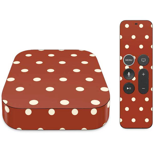 Neutral Polka Dots Apple TV Skin
