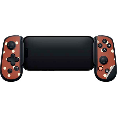 Neutral Polka Dots Backbone One for iPhone Game Controller Skin