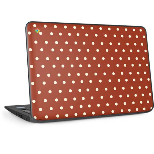Neutral Polka Dots HP Chromebook Skin
