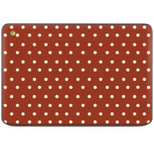 Neutral Polka Dots HP Chromebook Skin
