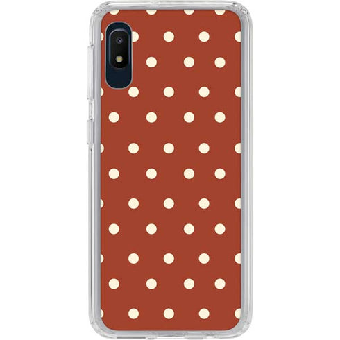 Neutral Polka Dots Galaxy A10e Clear Case