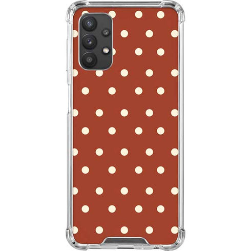 Neutral Polka Dots Galaxy A32 5G Clear Case