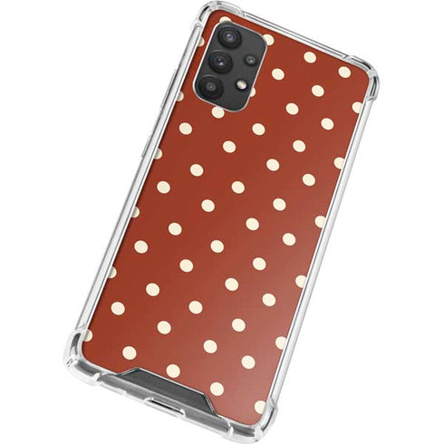 Neutral Polka Dots Galaxy A32 5G Clear Case