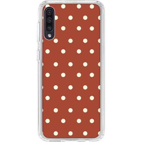 Neutral Polka Dots Galaxy A50 Clear Case