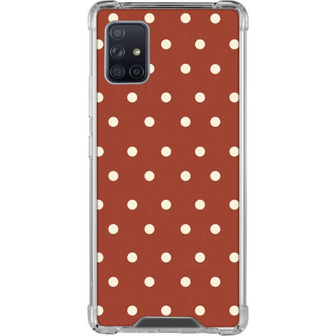 Neutral Polka Dots Galaxy A51 5G Clear Case