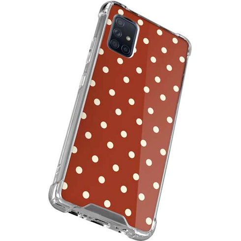 Neutral Polka Dots Galaxy A51 5G Clear Case