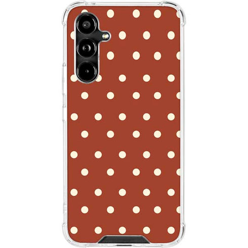 Neutral Polka Dots Galaxy A54 5G Clear Case