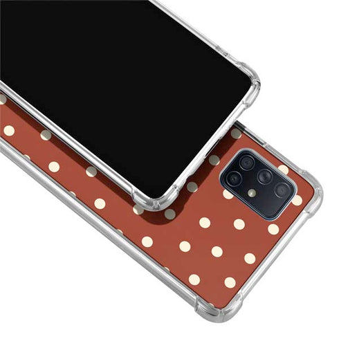 Neutral Polka Dots Galaxy A71 5G Clear Case