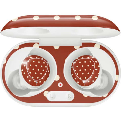 Neutral Polka Dots Galaxy Buds Plus Skin