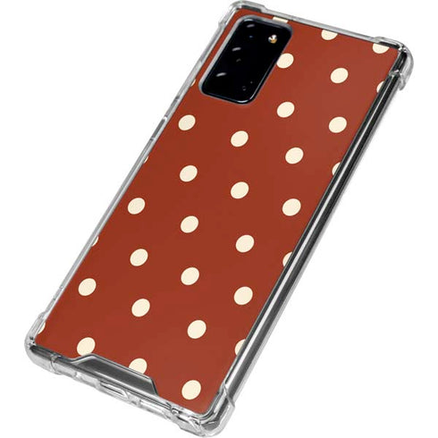 Neutral Polka Dots Galaxy Note20 5G Clear Case