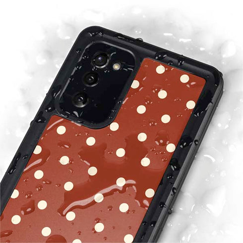 Neutral Polka Dots Galaxy Note20 5G Waterproof Case